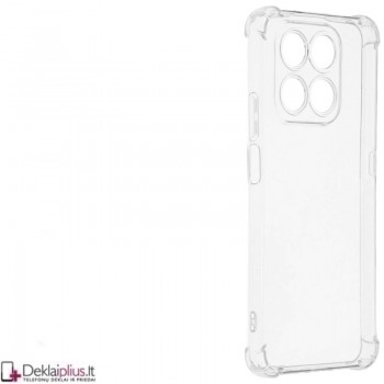 Silikoninis - Anti shock dėklas - su kameros apsauga - skaidrus (Huawei Honor 400 Smart)
